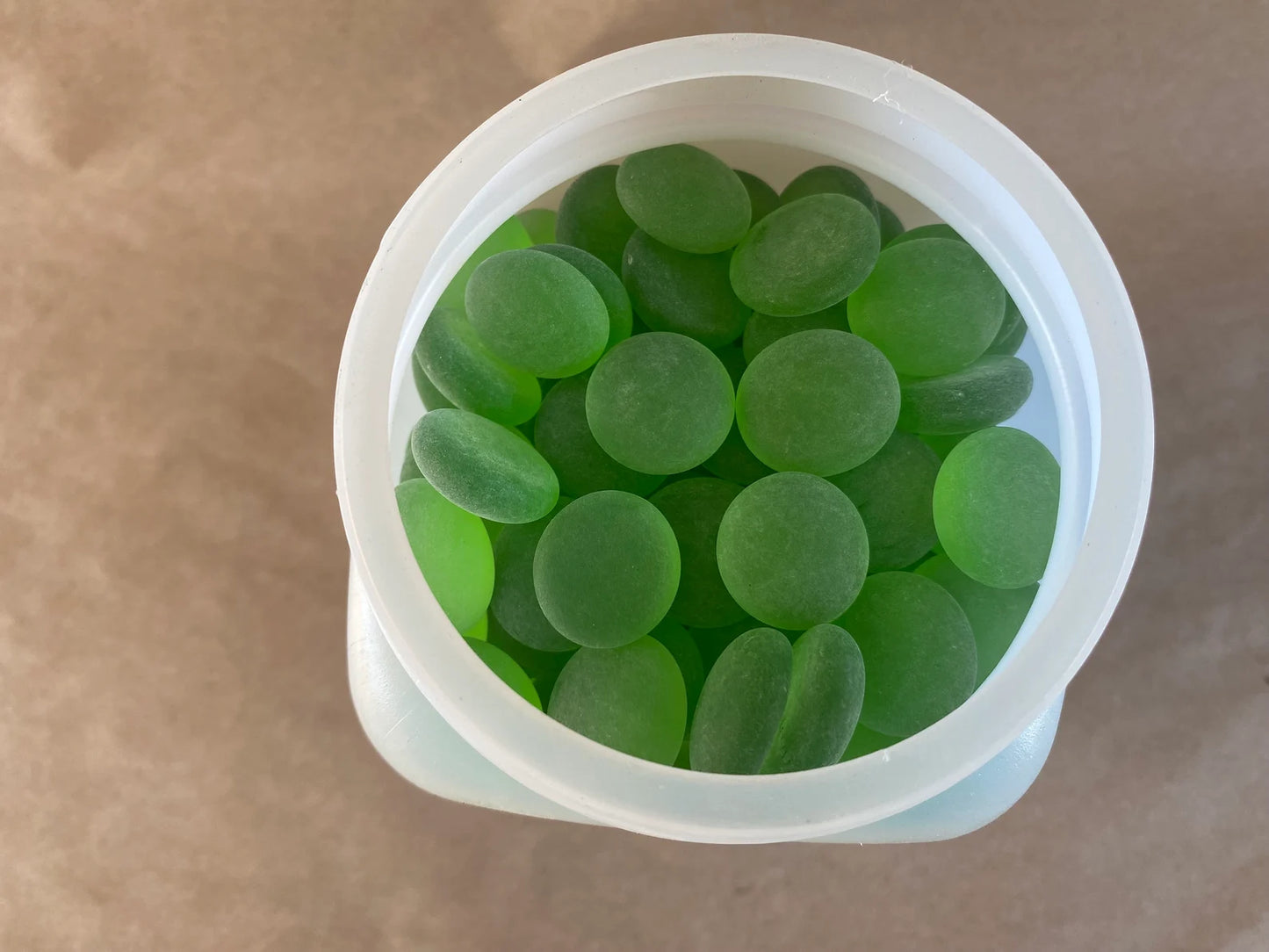 Frosty Green - Decorative Colored Glass Rock