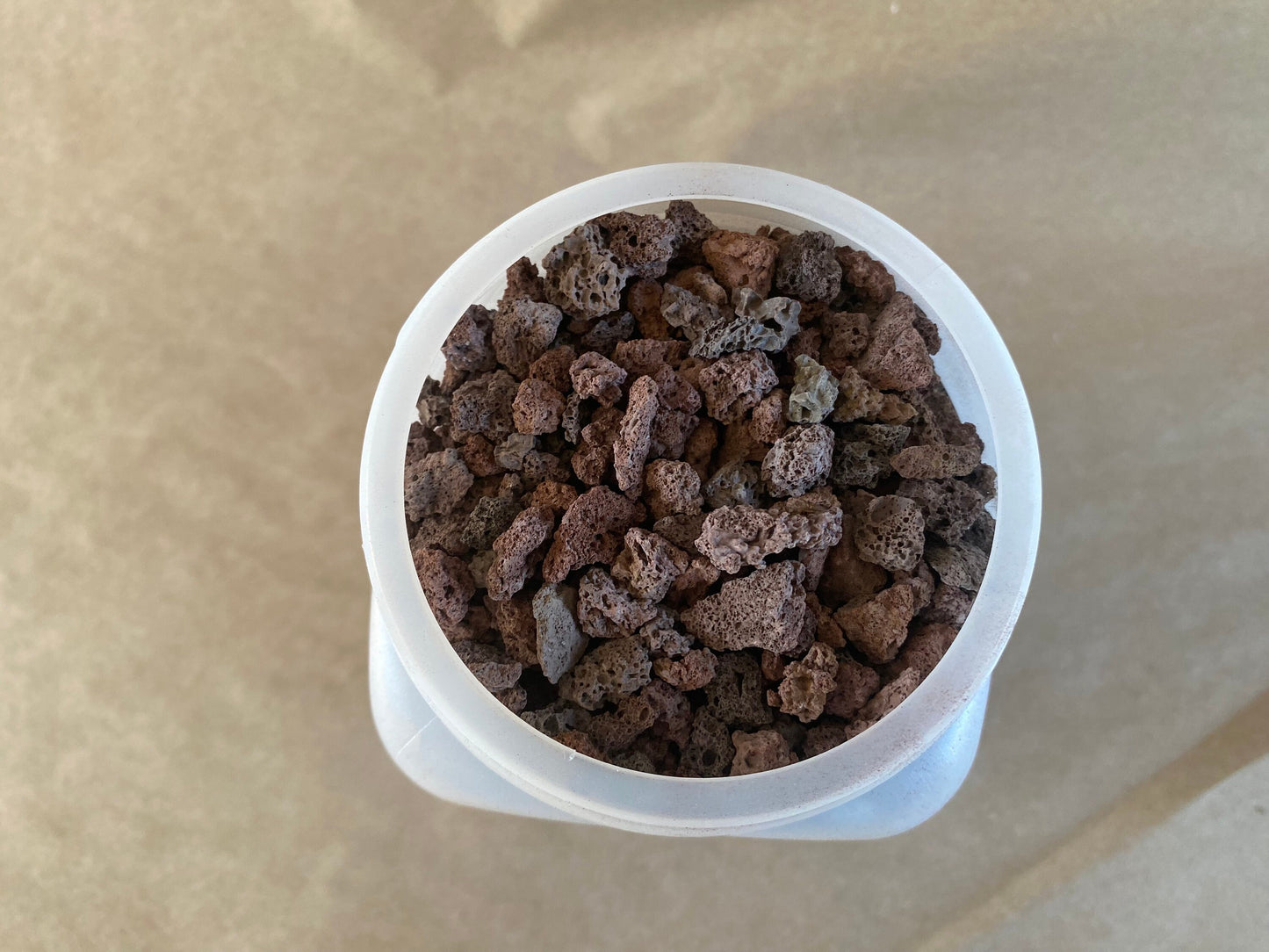Volcanic Rock Brown Small - Decorative Colored Glass Rock